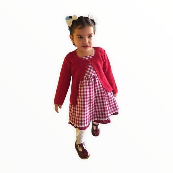 NEWNESS | Red & White | Gingham Dress - Picture 12 of 12